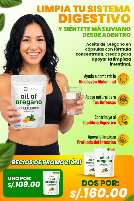 Oil of Oregano + Black Seed Oil | Fórmula Natural Concentrada ⭐️