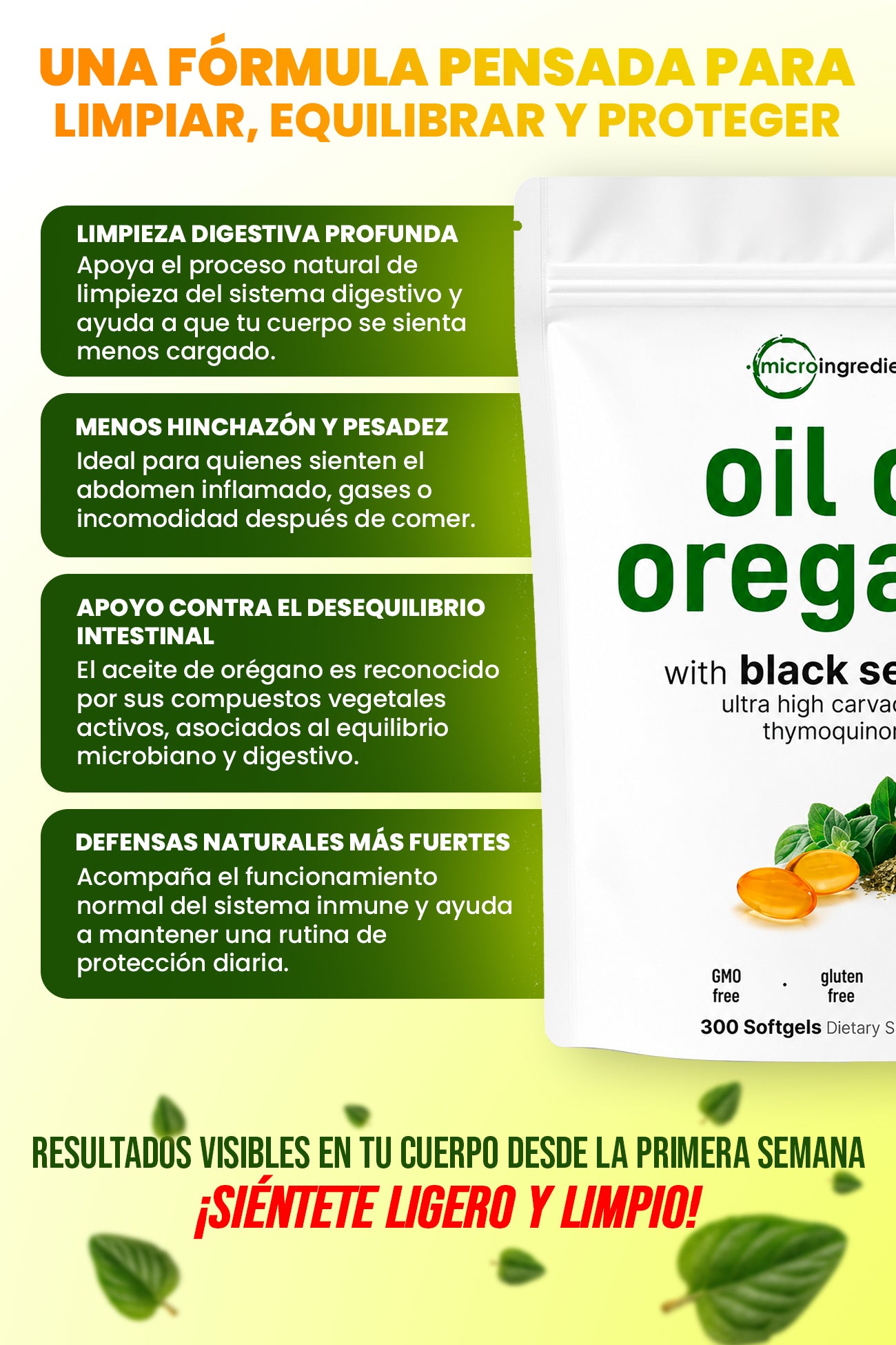 Oil of Oregano + Black Seed Oil | Fórmula Natural Concentrada ⭐️